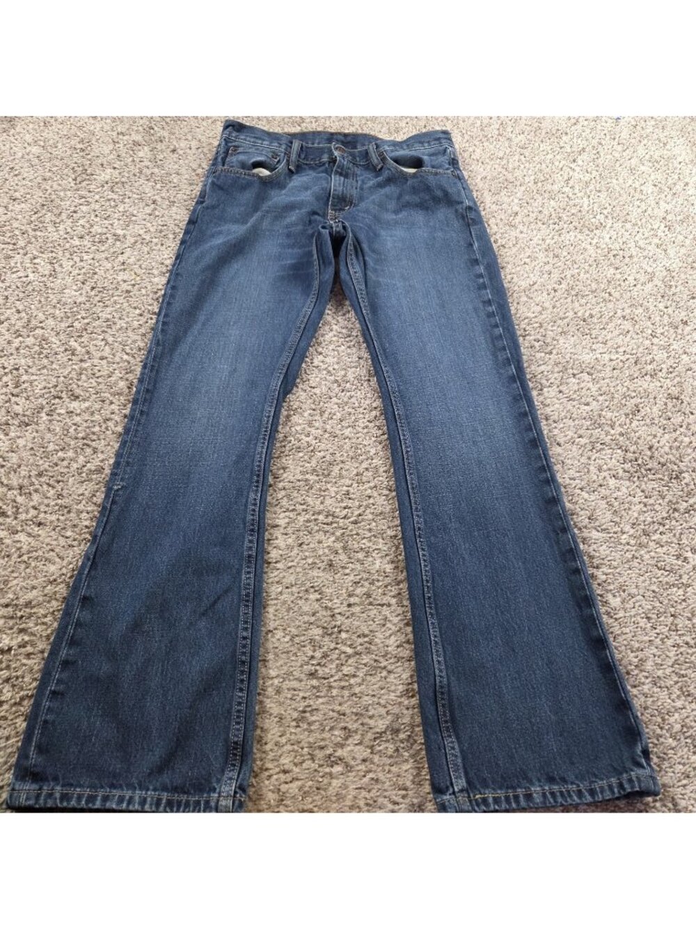 Levi's 527 Jeans Mens 33x32 Bootcut Dark Wash Western Cowboy Flaws*